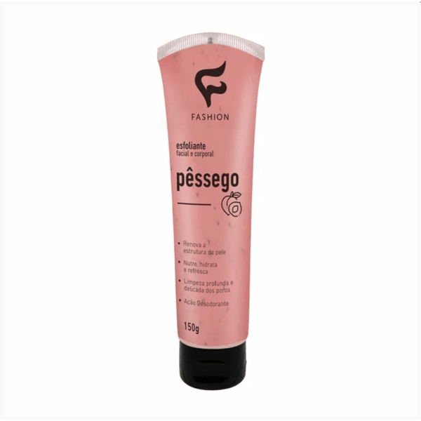 Creme Esfoliante Facial E Corporal Fashion Pessego 150ml